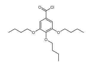 3,4,5-tris(n-butan-1-yloxy)benzoyl chloride结构式