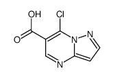 7-chloropyrazolo[1,5-a]pyrimidine-6-carboxylic acid结构式