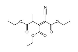 1-cyano-but-1-ene-1,2,3-tricarboxylic acid triethyl ester Structure