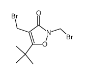 2,4-bis(bromomethyl)-5-(tert-butyl)isoxazol-3(2H)-one结构式
