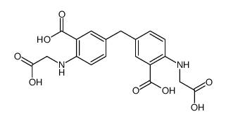 5-[[3-carboxy-4-(carboxymethylamino)phenyl]methyl]-2-(carboxymethylamino)benzoic acid Structure