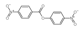 Benzoic acid, 4-nitro-,4-nitrophenyl ester structure