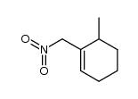 6-methyl-1-(nitromethyl)cyclohexene结构式
