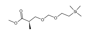 Methyl (2R)-3-<<2-(Trimethylsilyl)ethoxy>methoxy>-2-methylpropionate结构式