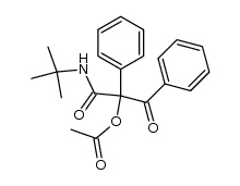 1-(tert-butylamino)-1,3-dioxo-2,3-diphenylpropan-2-yl acetate结构式