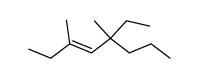 5-ethyl-3,5-dimethyl-oct-3-ene结构式