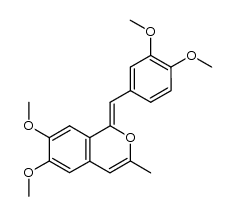 6,7-dimethyl-1-(3,4-dimethoxybenzylidene)-3-methylisochromene Structure