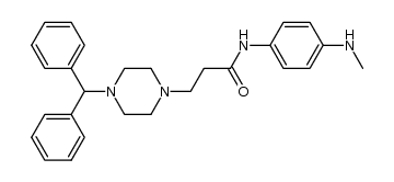 3-(4-benzhydryl-1-piperazinyl)-N,4-methylaminophenylpropionamide Structure