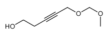 5-(methoxymethoxy)pent-3-yn-1-ol结构式