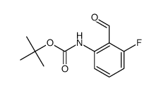 (3-Fluoro-2-formyl-phenyl)-carbamic acid tert-butyl ester结构式