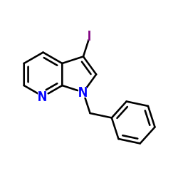 1-Benzyl-3-iodo-7-azaindole结构式
