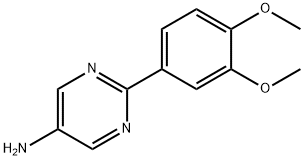 2-(3,4-Dimethoxy-phenyl)-pyrimidin-5-ylamine结构式