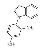 2-(2,3-Dihydro-1H-indol-1-yl)-5-methylphenylamine Structure