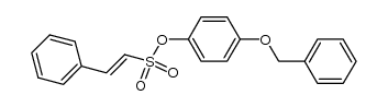 4-(benzyloxy)phenyl 2-phenylethenesulfonate结构式