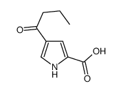 4-BUTYRYL-1H-PYRROLE-2-CARBOXYLIC ACID Structure