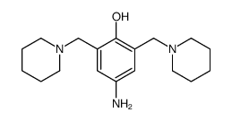 4-amino-2,6-bis(piperidin-1-ylmethyl)phenol Structure