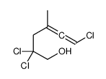 2,2,6-trichloro-4-methylhexa-4,5-dien-1-ol Structure