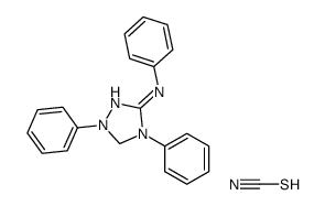 N,1,4-triphenyl-1,5-dihydro-1,2,4-triazol-1-ium-3-amine,thiocyanate结构式