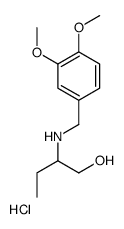 (3,4-dimethoxyphenyl)methyl-(1-hydroxybutan-2-yl)azanium,chloride结构式
