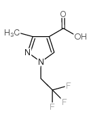 3-METHYL-1-(2,2,2-TRIFLUORO-ETHYL)-1H-PYRAZOLE-4-CARBOXYLIC ACID结构式