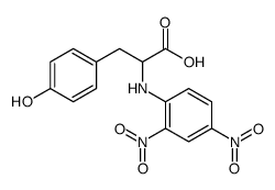 2-(2,4-dinitroanilino)-3-(4-hydroxyphenyl)propanoic acid结构式