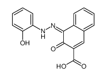 4-[(2-hydroxyphenyl)hydrazinylidene]-3-oxonaphthalene-2-carboxylic acid Structure