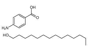 4-aminobenzoic acid,tetradecan-1-ol Structure