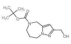 2-(羟甲基)-7,8-二氢-4H-吡唑并[1,5-a][1,4]二氮杂-5(6H)-羧酸叔丁酯结构式