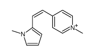 1-methyl-4-[2-(1-methylpyrrol-2-yl)ethenyl]pyridin-1-ium Structure