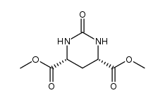 cis-4,6-dicarbomethoxy-3,4,5,6-tetrahydropyrimidin-2(1H)-one结构式