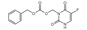 3-(benzyloxycarbonyloxymethyl)-5-fluorouracil结构式