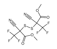 bis(α-methoxycarbonyl-α-cyanotrifluoroethyl) disulfide结构式