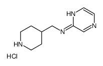 Piperidin-4-ylmethyl-pyrazin-2-yl-amine hydrochloride Structure