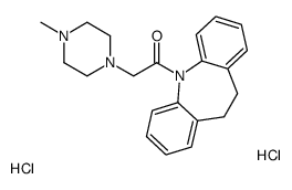 1-(5,6-dihydrobenzo[b][1]benzazepin-11-yl)-2-(4-methylpiperazin-1-yl)ethanone,dihydrochloride Structure