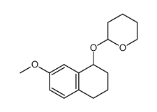 2-((7-methoxy-1,2,3,4-tetrahydronaphthalen-1-yl)oxy)tetrahydro-2H-pyran Structure