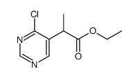 ethyl 2-(4-chloropyrimidin-5-yl)propanoate Structure