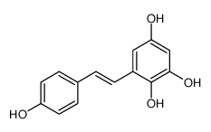 6-[2-(4-hydroxyphenyl)ethenyl]benzene-1,2,4-triol Structure