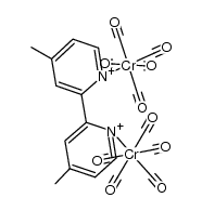 (μ-4,4'-dimethyl-2,2'-bipyridine)bis(pentacarbonylchromium) Structure