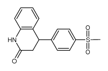 4-(4-(methylsulfonyl)phenyl)-3,4-dihydroquinolin-2(1H)-one结构式