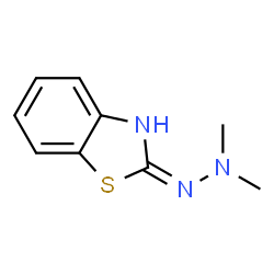 2(3H)-Benzothiazolone,dimethylhydrazone(9CI) Structure