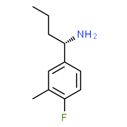 (1S)-1-(4-FLUORO-3-METHYLPHENYL)BUTYLAMINE结构式
