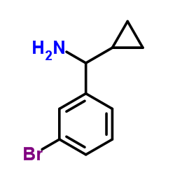 1-(3-Bromophenyl)-1-cyclopropylmethanamine结构式