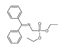 N-(diethoxyphosphorylmethyl)-1,1-diphenylmethanimine结构式