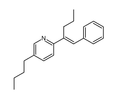 5-butyl-2-(2-phenyl-1-propyl-vinyl)-pyridine Structure