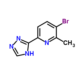 3-bromo-2-methyl-6-(1H-1,2,4-triazol-3-yl)pyridine picture