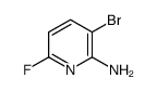 3-溴-6-氟吡啶-2-胺结构式