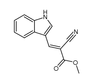 methyl 2-cyano-3-(1H-indol-3-yl)-acrylate结构式