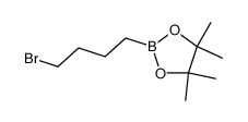 2-(4-溴丁基)-4,4,5,5-四甲基-1,3,2-二氧硼杂环戊烷结构式