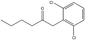 1-(2,6-DICHLOROPHENYL)HEXAN-2-ONE Structure