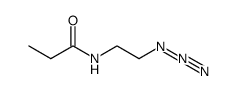 N-(2-azidoethyl)propionamide结构式